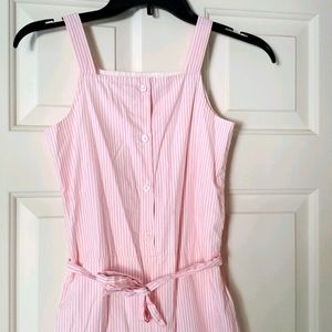 Gymboree girls sz 10 pink pinstripe jumper